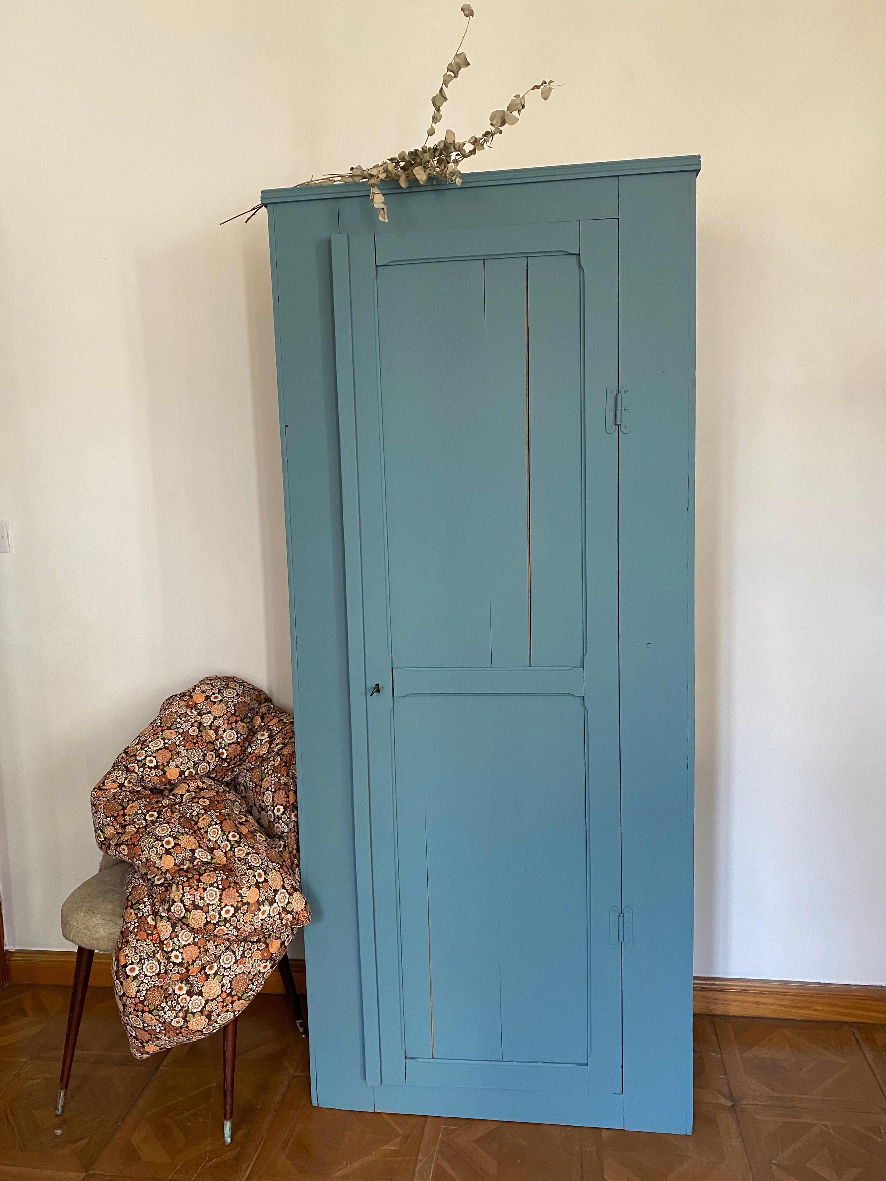 Nordic blue wardrobe