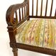 Ancien fauteuil style Louis XVI assise large