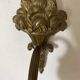 Antique bronze and glass paste wall light