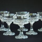 Villeroy & Boch Set of Lucretia 1970s liqueur glasses  Villeroy & Boch Lucretia liqueur set