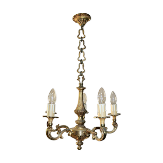 Bronze chandelier with 5 arms of light