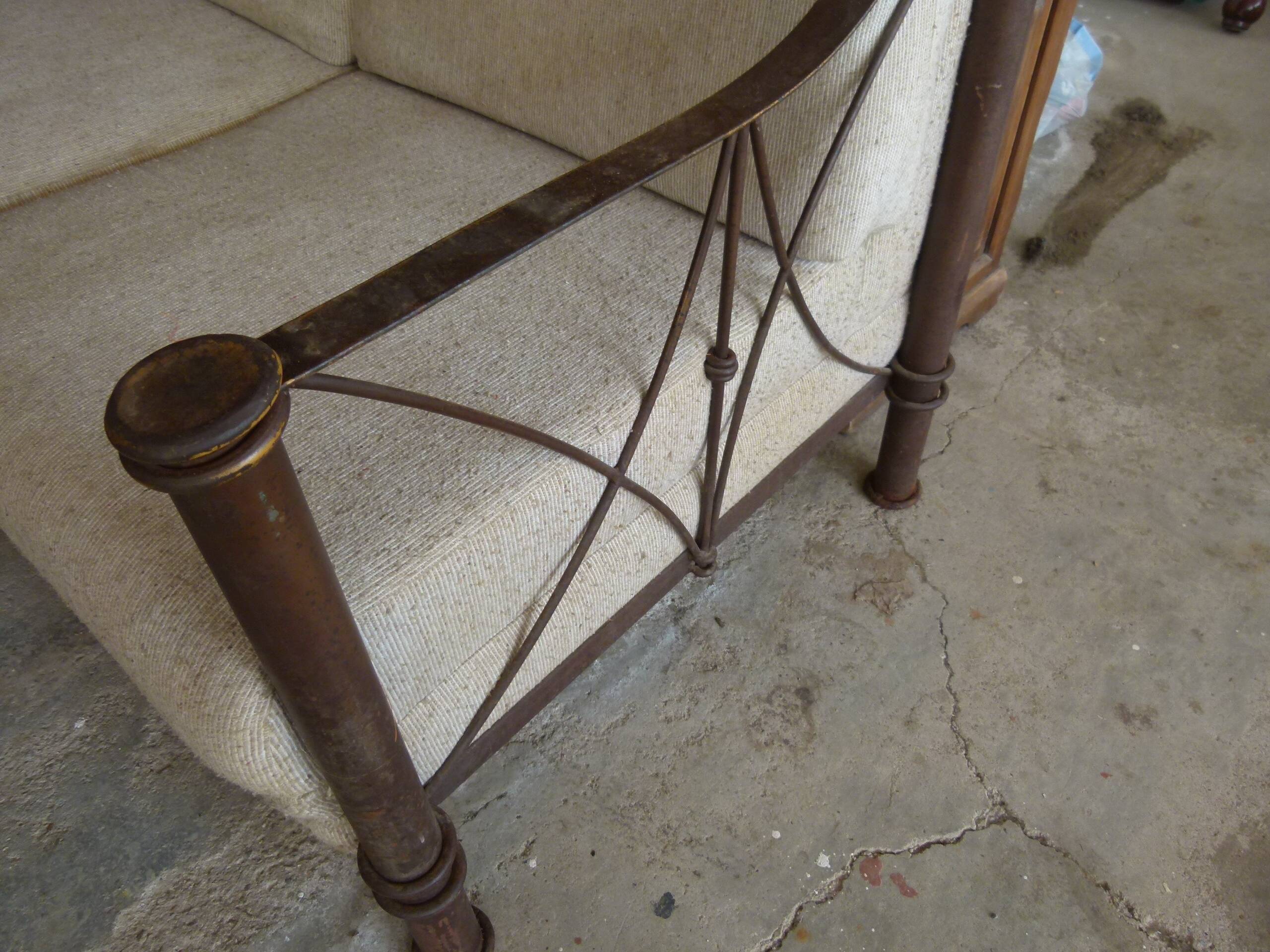 Wrought iron sofa