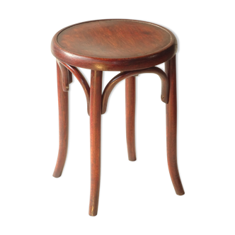 Tabouret bistrot 1925 acajou et arceaux