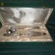 Dessert cutlery in silver plated metal