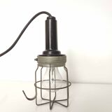 Black walking lamp from an industrial workshop