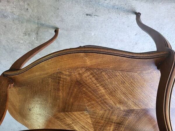 Table à thé à 2 niveaux et 2 poignées