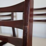 6 Scandinavian chairs skaï white