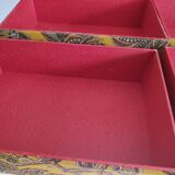 vintage fabric furniture 5 drawers fully lined fabric and paper