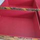 Meuble tissu vintage 5 tiroirs entièrement doublés tissu et papier