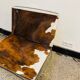 Chromed Fil armchair with fur seat by Pascal Mourgue for Ligne Roset, 1990s