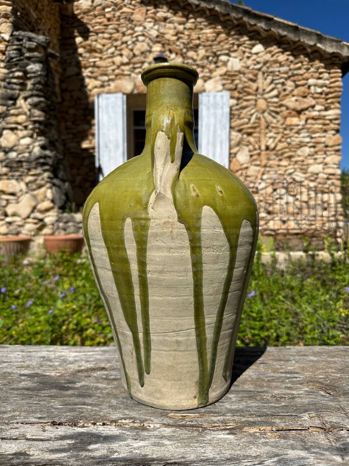 Ancient 19th-century terracotta jug