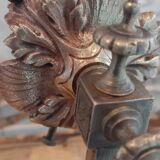 Applique murale en bronze avec tulipe XIXeme