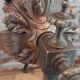 Bronze wall sconce with tulip 19th century