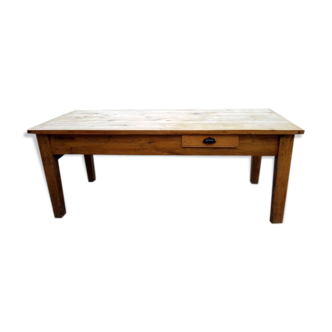 Old farm in light wood table