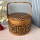 Boho chic Chinese Bamboo Bamboo Braided Basket - Bakul Siah