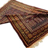 Vintage afghan belouch  rug ,feiner handgeknüpfter orientteppich afghan belutsch teppich, 140 x 86cm