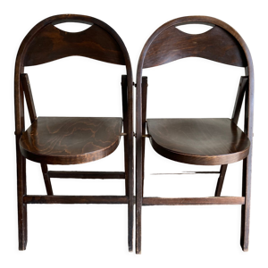 Paire de chaises pliantes Thonet