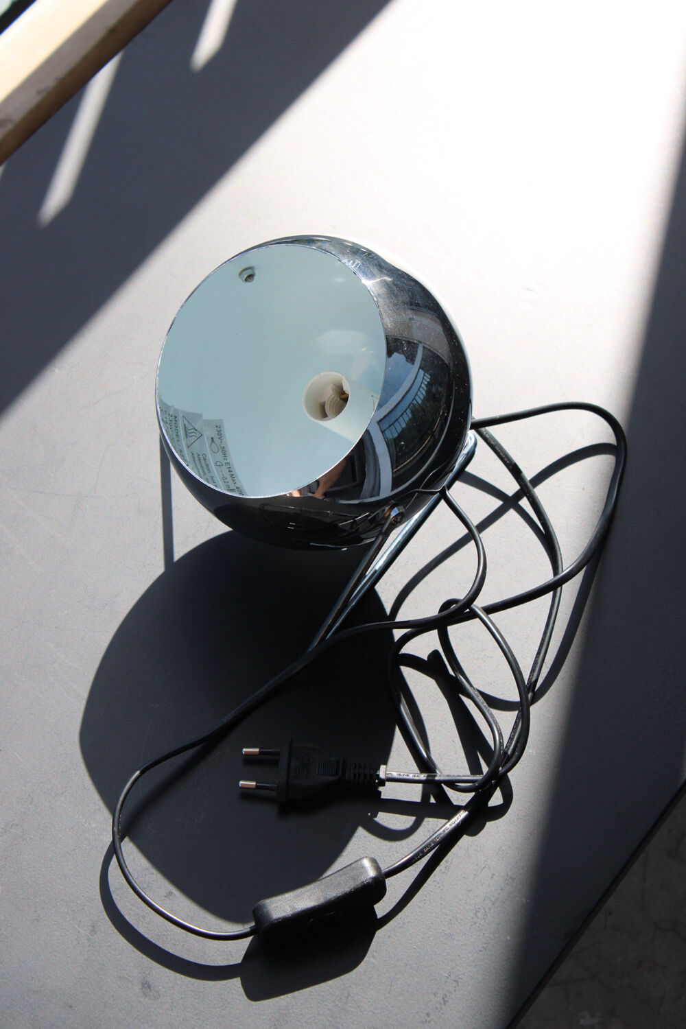 Eyeball Chrome Lamp - Space Age design