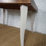 Dining table with art deco extensions revamped curved legs