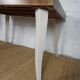 Dining table with art deco extensions revamped curved legs