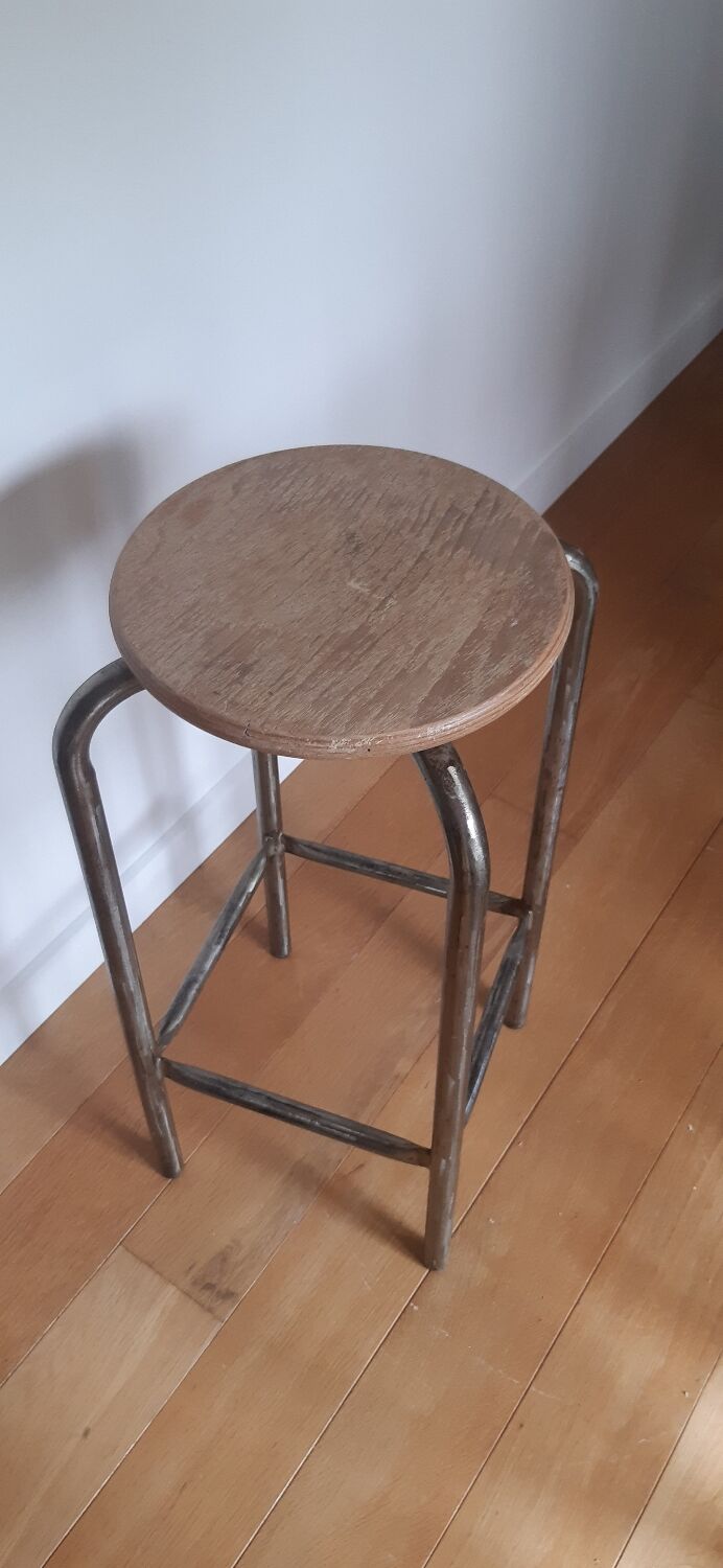 Industrial bar stool
