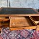 Louis Philippe antique desk with leather-wrapped top