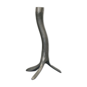 Aluminium cast iron candlestick, 1970s