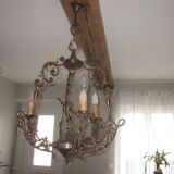Bronze chandelier with angels