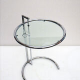 Eileen Gray 1980s adjustable side tables