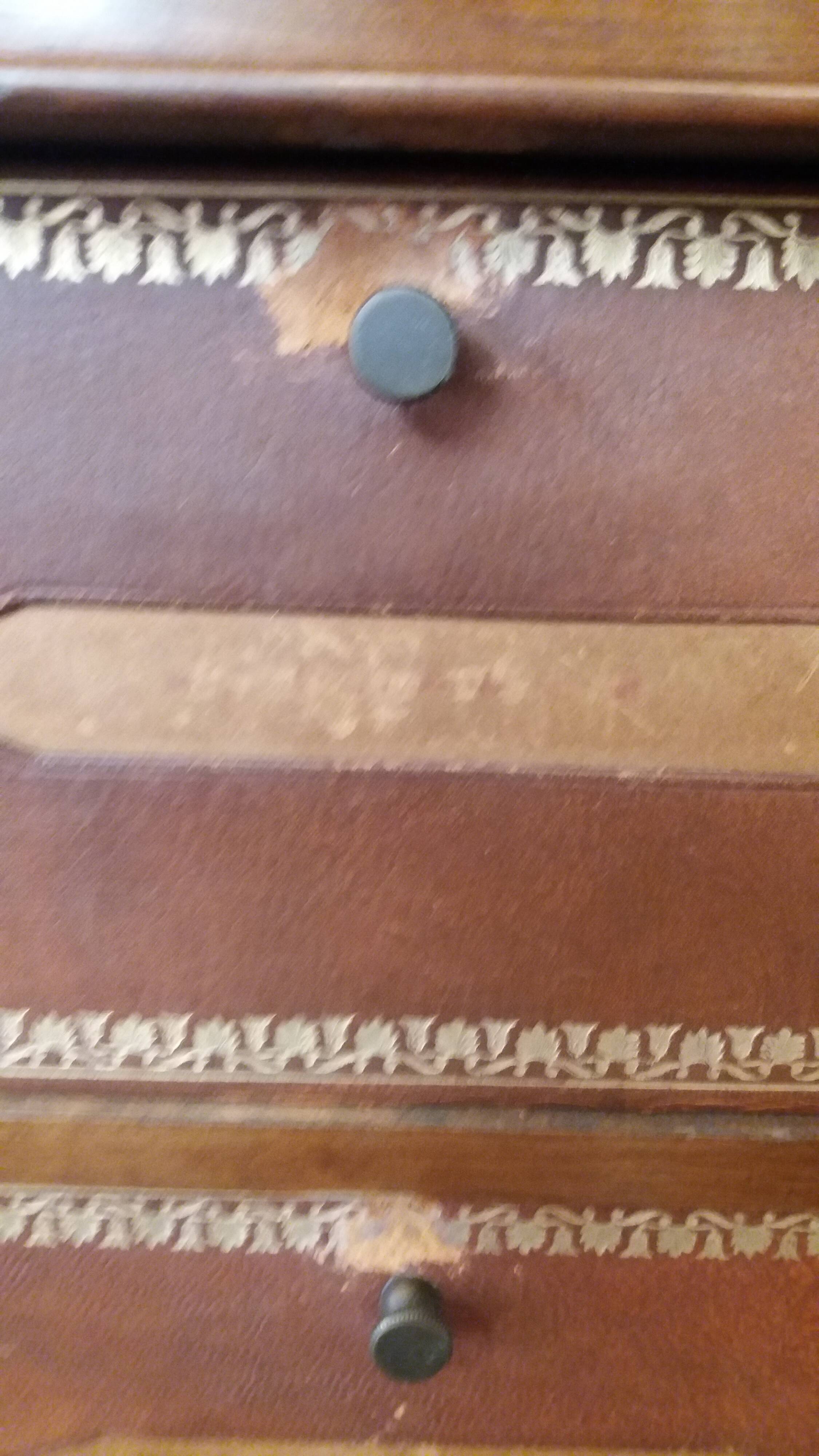 Louis Philippe walnut cardboard box