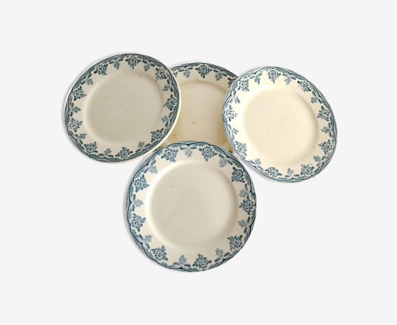 Assiettes terre de fer modèle bordeaux