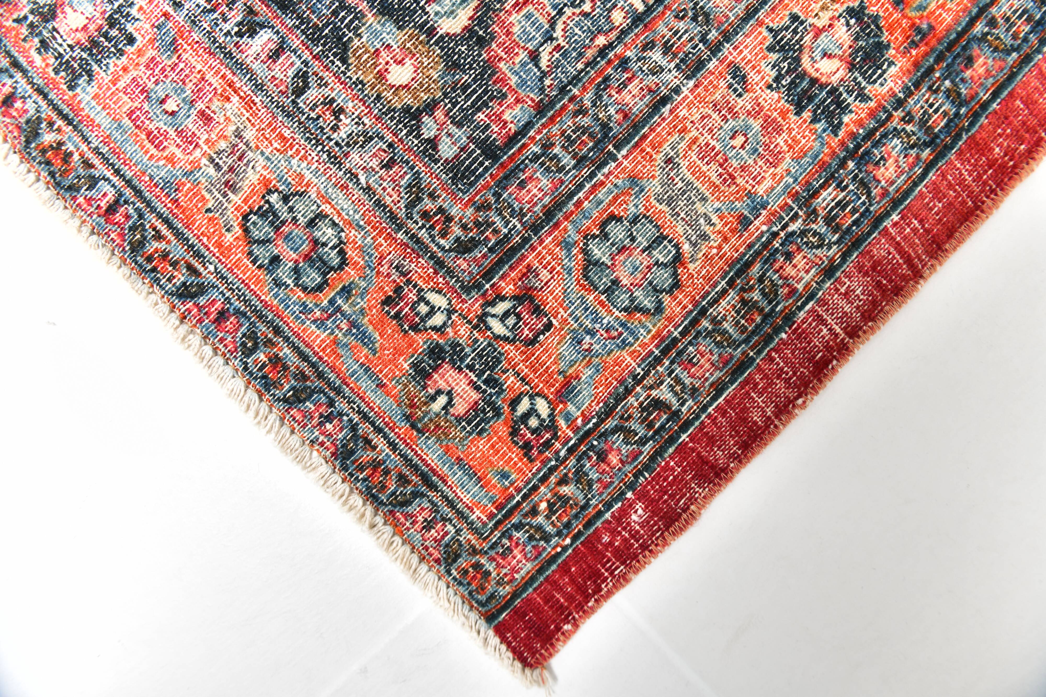10x13 Red & Blue Oriental Vintage Persian Rug, 315x412Cm