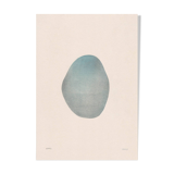 Abstract painting on paper B329 signed Eawy