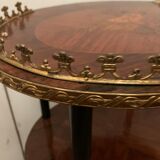 Saddle Napoleon III has three trays in marquetry XX century