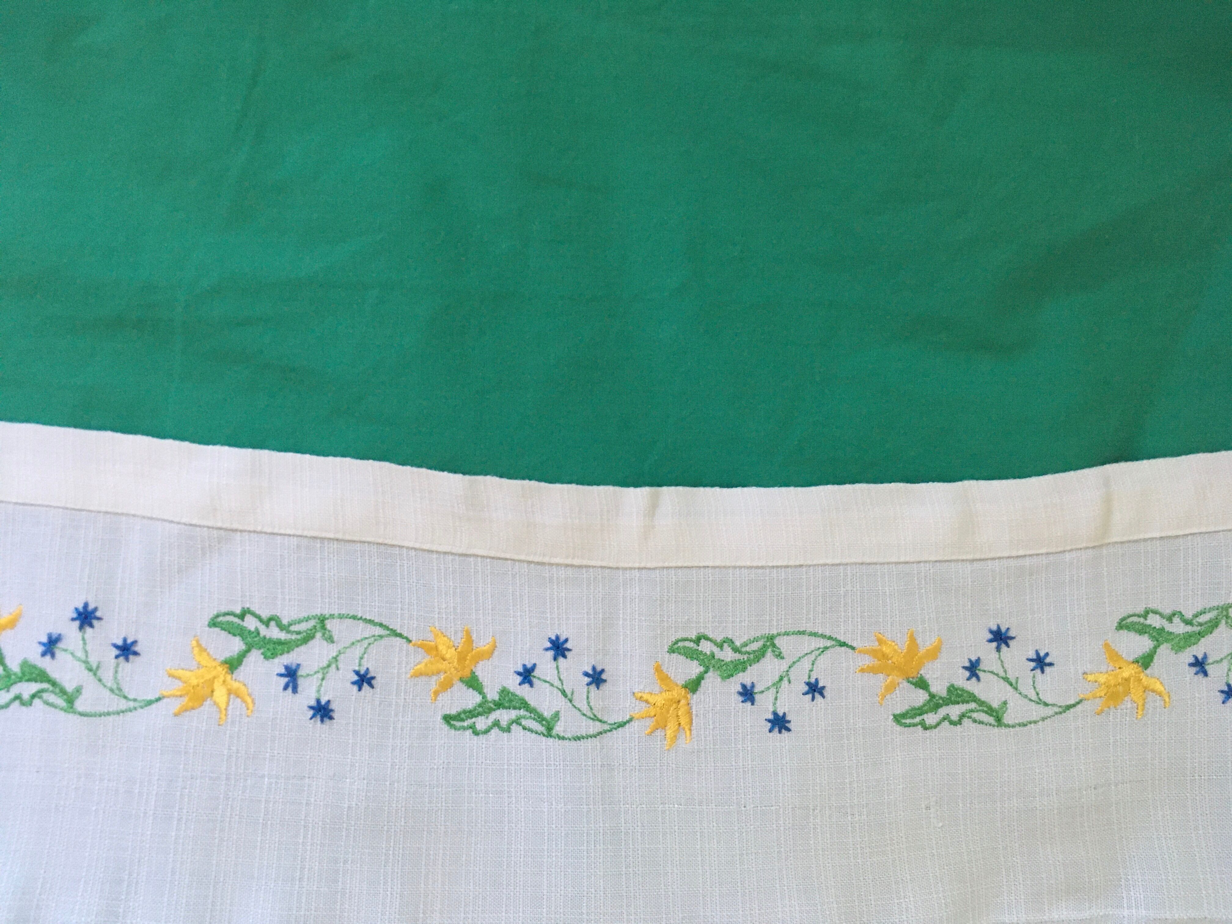 Vintage embroidered tablecloth
