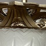 Art Deco chandelier. Silver-plated bronze