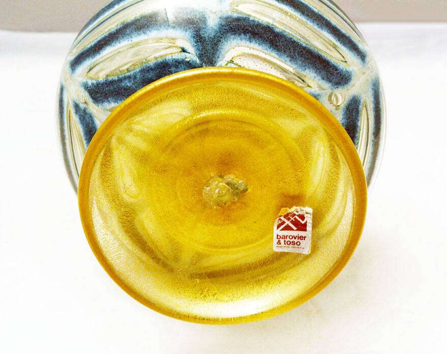 Graffito Barbarico Vase by Ercole Barovier for Barovier & Toso, 1969