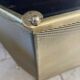 Vintage English fire screen in brass and gilded metal.