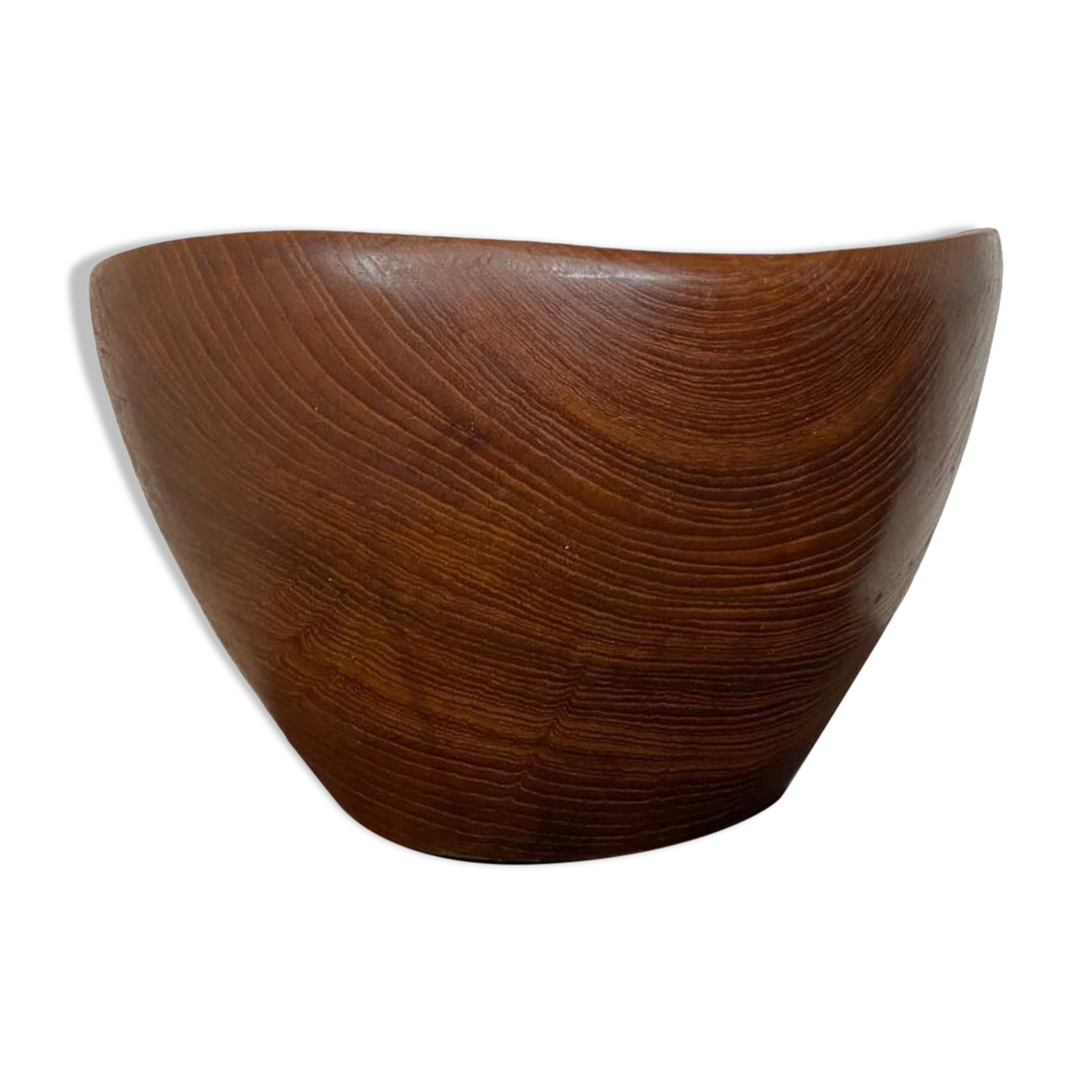 Bol en teck moderniste du milieu du siècle, Danemark, années 1950