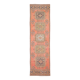 3x11 Vintage Terracotta Oriental Pattern Turkish Runner Rug, 89x342Cm
