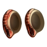 Pair of vintage lobster mini ramekins Saint Amand D15.5