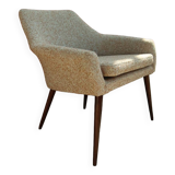 Fauteuil moderne chaise cocktail design du milieu du siècle pois orange 1970 salon rénové fauteuil de salon style scandinave design space age