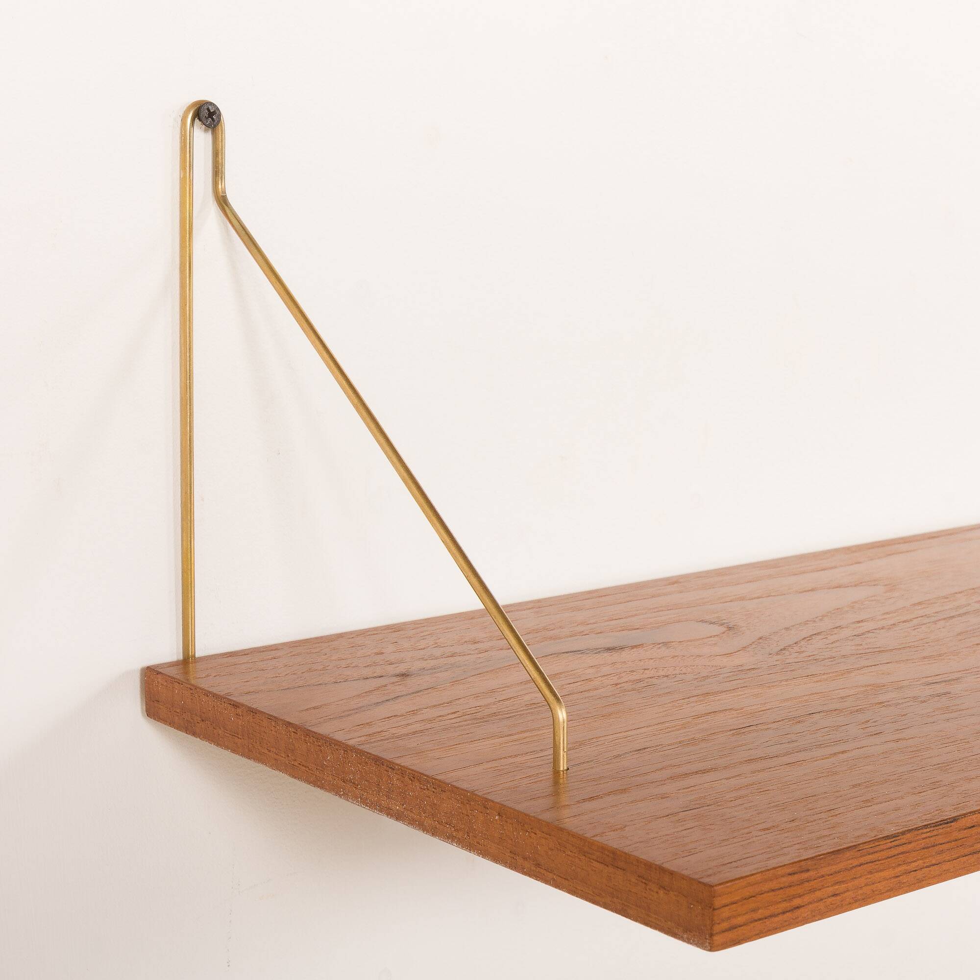 Danish mid-century floating shelves in teak, set of 3, 1960s