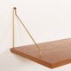 Danish mid-century floating shelves in teak, set of 3, 1960s