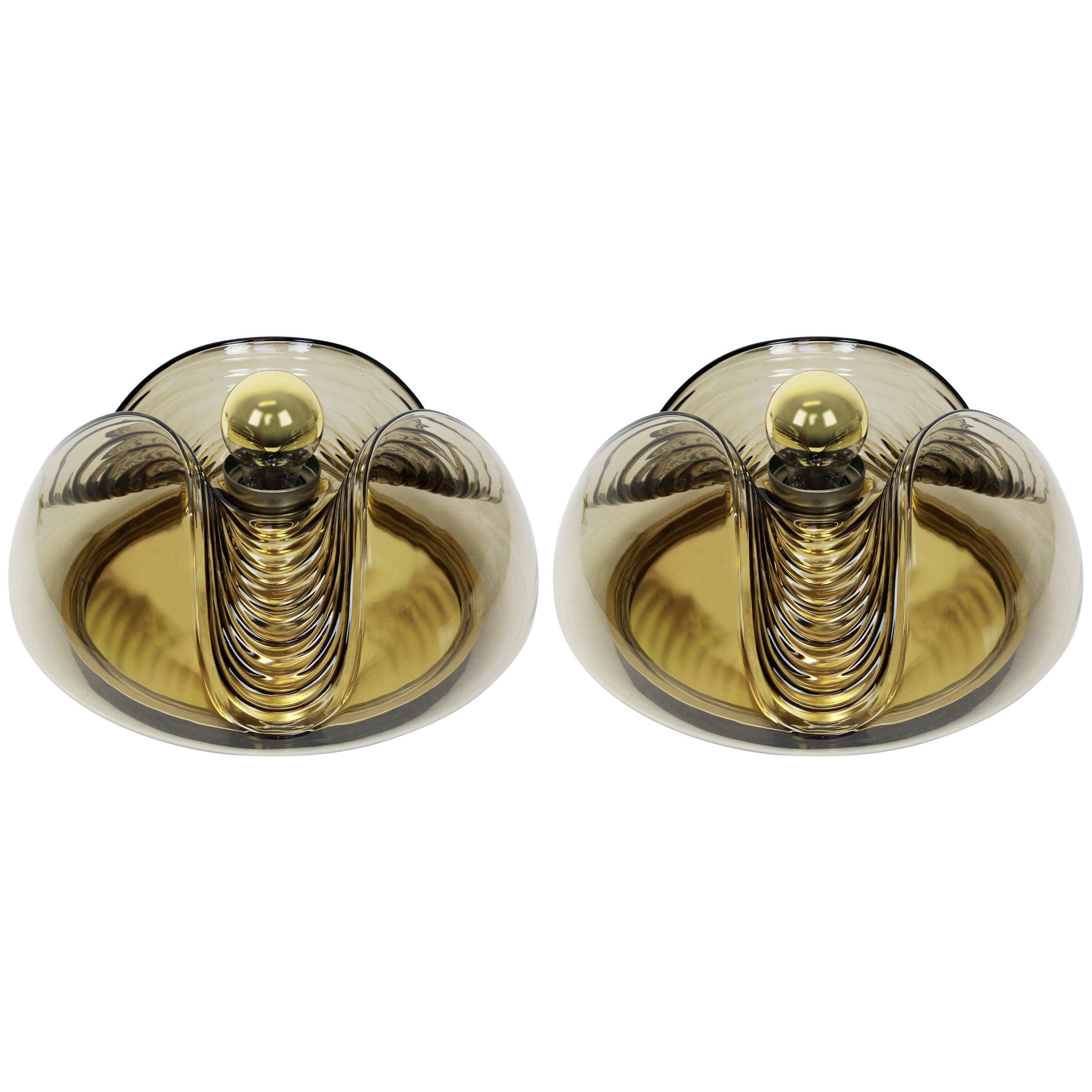 Wall Light Ceiling Fixture, Koch & Lowy by Peill & Putzler, Germany