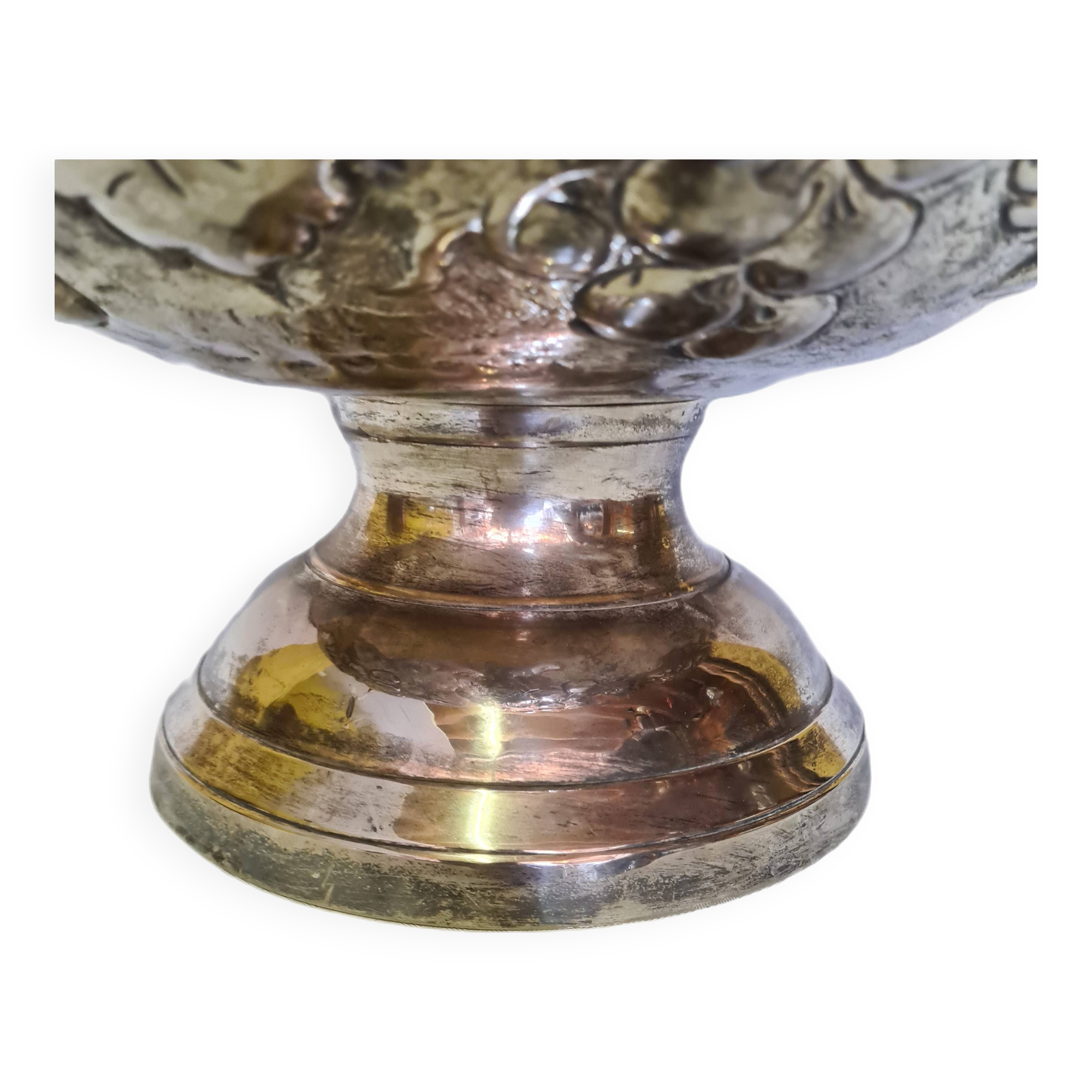 Large Silver Plated Champagne Cooler, Early 20th Century
