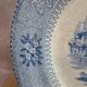 Assiette anglaise ancienne XIXe siècle bleu transferware CEM Clementson Brothers