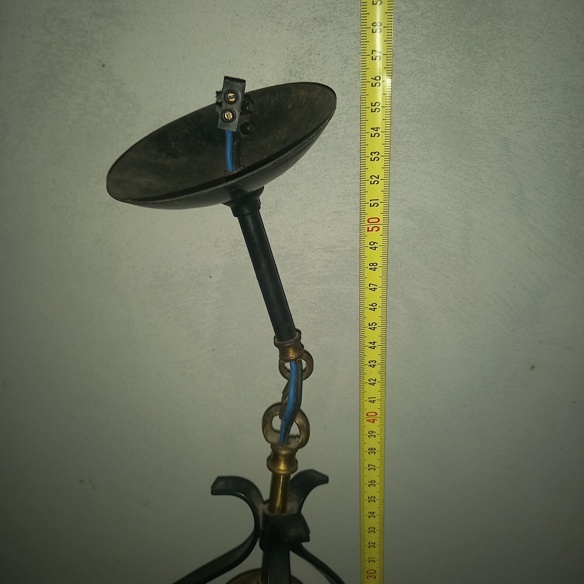 Wrought iron chandelier