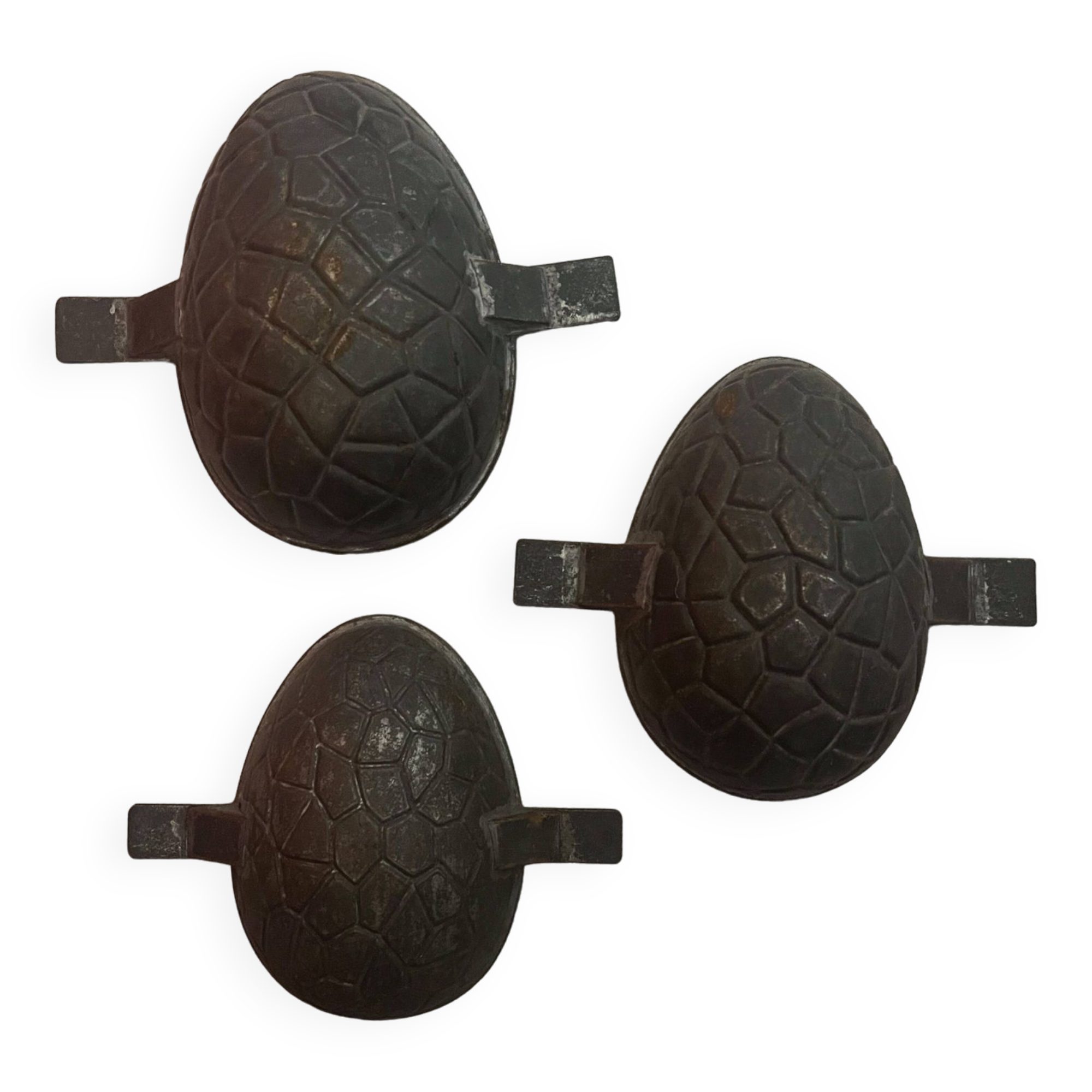 Egg-shaped chocolate or cake molds, 3 sizes available