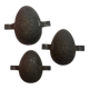 Egg-shaped chocolate or cake molds, 3 sizes available